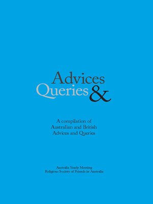cover image of Advices & Queries